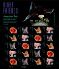 USPS 2002 Night Friends American Bats Stamps Sheet of 20 - Mint (Scott #3661-3664)