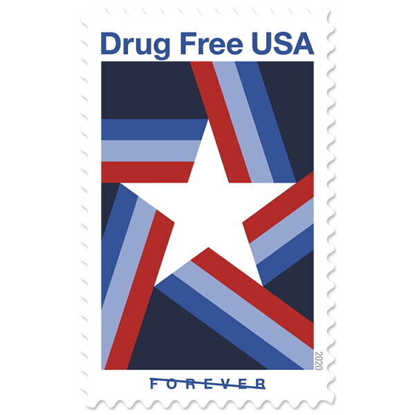 USPS 2020 Drug Free USA Forever Stamps Sheet of 20 - Mint (Scott #5542)