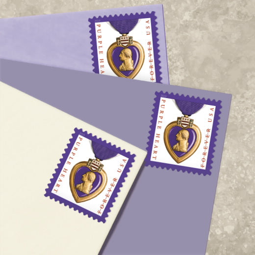 2019 USPS Purple Heart Medal Forever Stamps Pane of 20