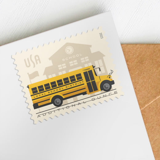 USPS School Bus Additional Ounce Stamps Sheet of 20
