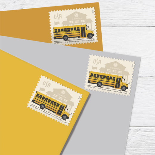USPS School Bus Additional Ounce Stamps Sheet of 20