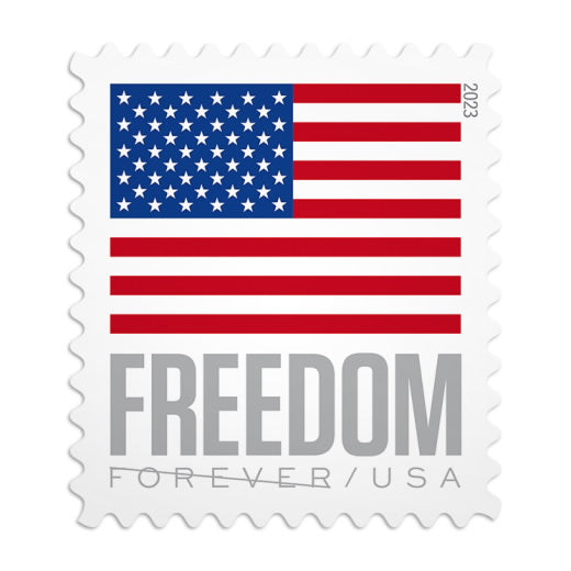 USPS U.S. Flag Forever Stamps Sheet of 20 (2023 Freedom)