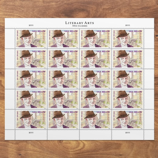 2024 USPS Saul Bellow Literary Arts Stamps Pane of 20 (Three-Ounce Rate)