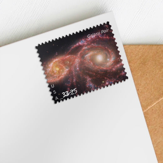 USPS Galaxy-themed stamps, set of four.