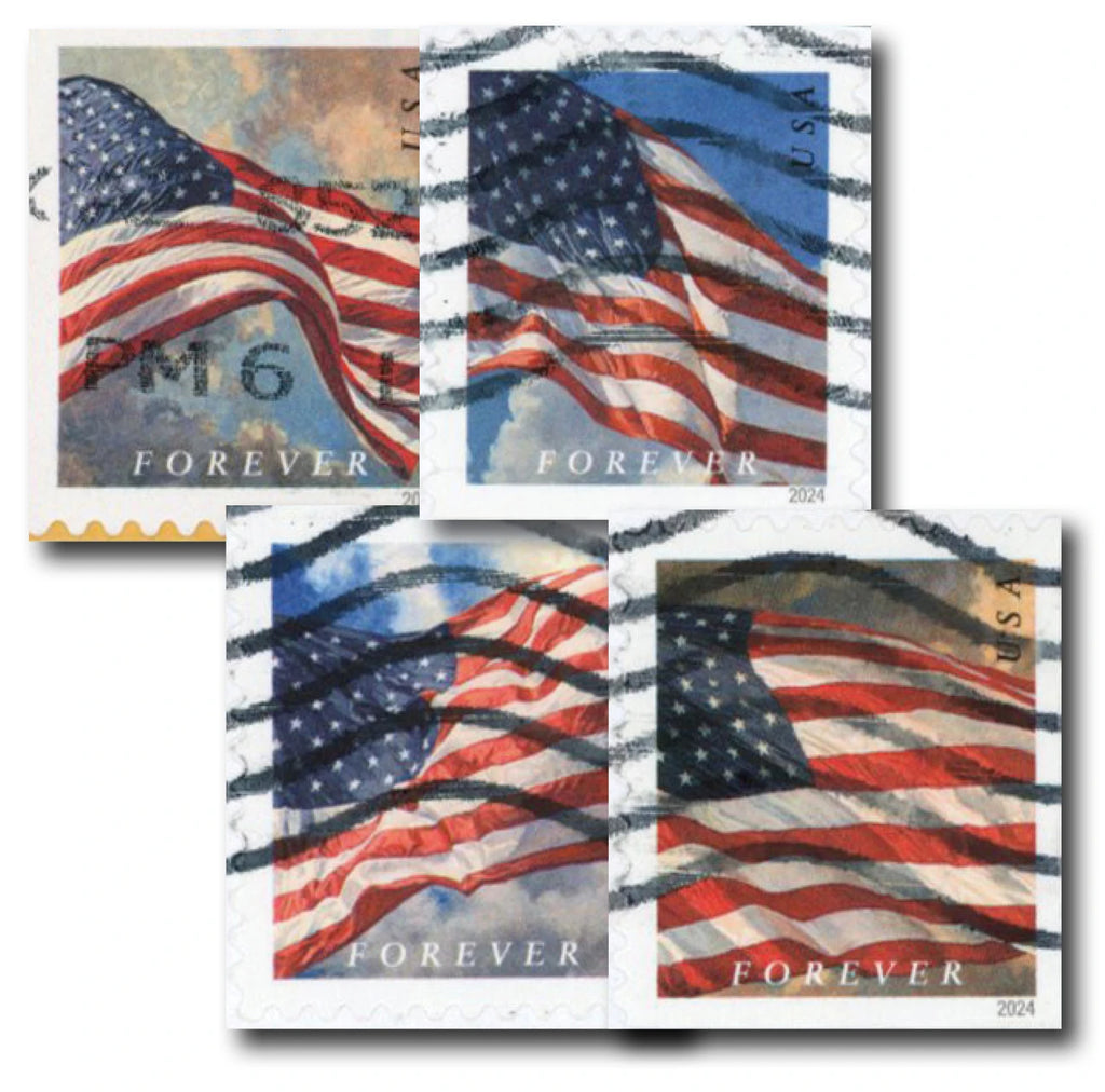 2022 USPS U.S. Flags Forever Stamps Booklet of 20