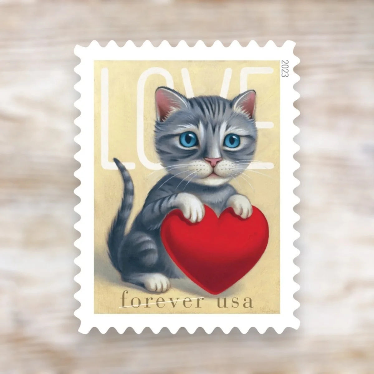 2023 USPS Love (Kitten & Puppy) Forever Stamps Pane of 20