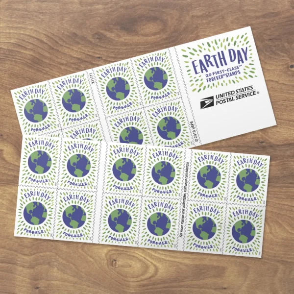 USPS 2020 Earth Day Forever Stamps Booklet of 20 - Mint (Scott #5459)