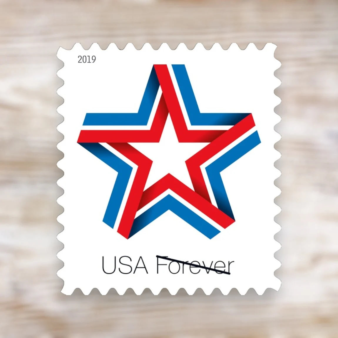 USPS Star Ribbon Forever Stamps Sheet of 20