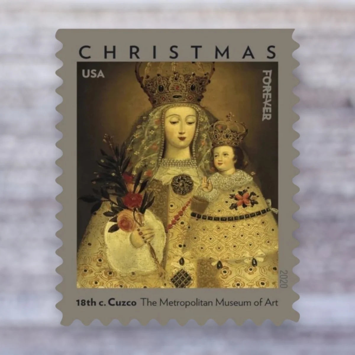 2020 USPS Our Lady of Guápulo Christmas Forever Stamps Booklet of 20