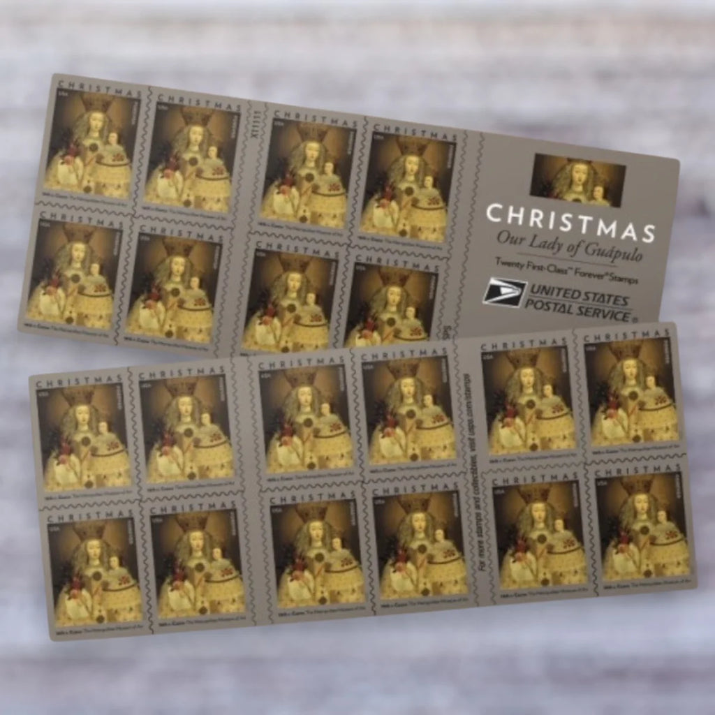 2020 USPS Our Lady of Guápulo Christmas Forever Stamps Booklet of 20