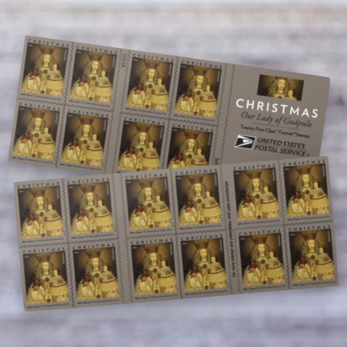2020 USPS Our Lady of Guápulo Christmas Forever Stamps Booklet of 20