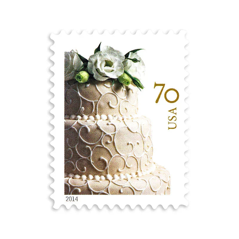 2014 USPS Wedding Cake 70¢ Stamps Pane of 20