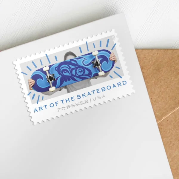 USPS Art of the Skateboard Forever Stamps Sheet of 20