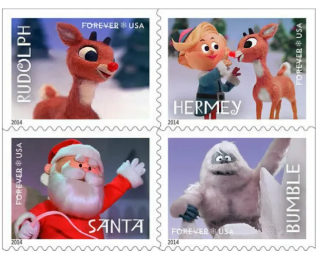 USPS Rudolph the Red-Nosed Reindeer Forever Stamps Booklet of 20