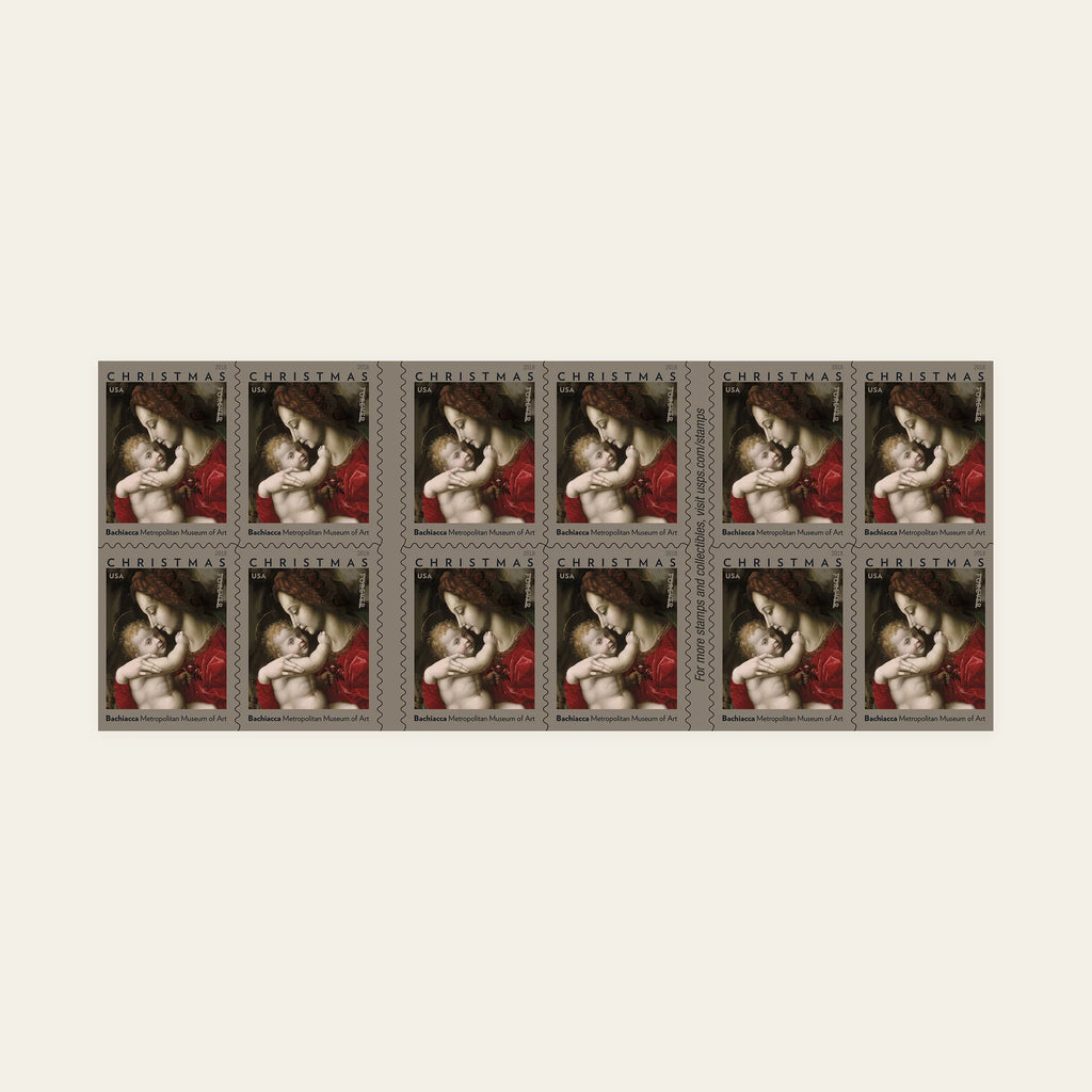 2018 USPS Madonna and Child by Bachiacca Forever Stamps Booklet of 20