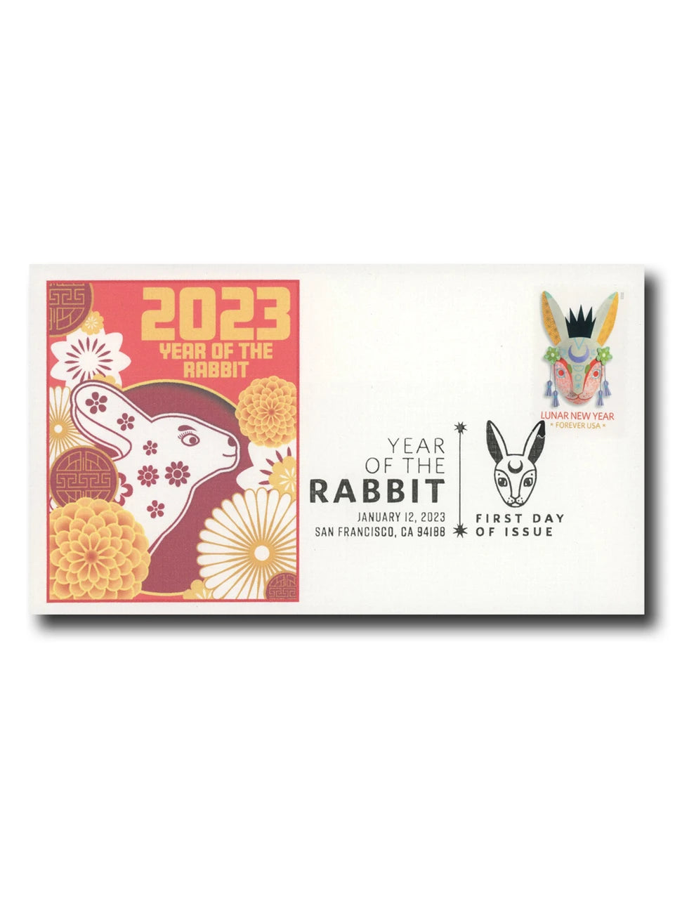 USPS 2023 Lunar New Year Year of the Rabbit Forever Stamps Sheet of 20 - Mint (Scott #5744)