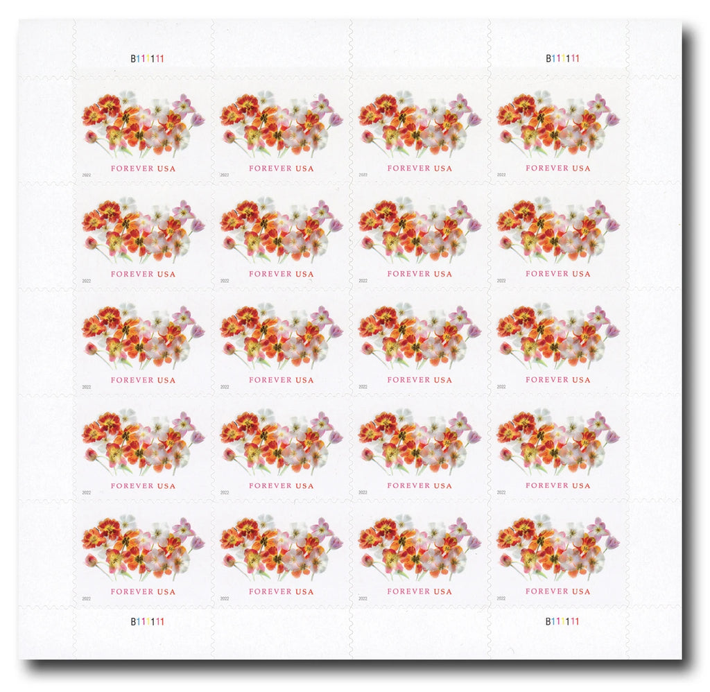 USPS 2022 Tulips Forever Stamps Sheet of 20 - Mint (Scott #5681)