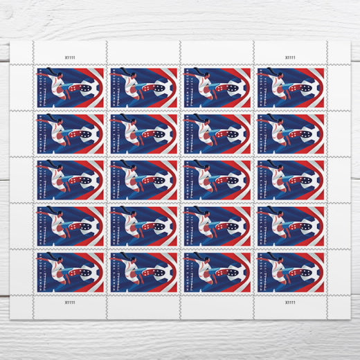 USPS Women's Soccer Forever Stamps Sheet of 20