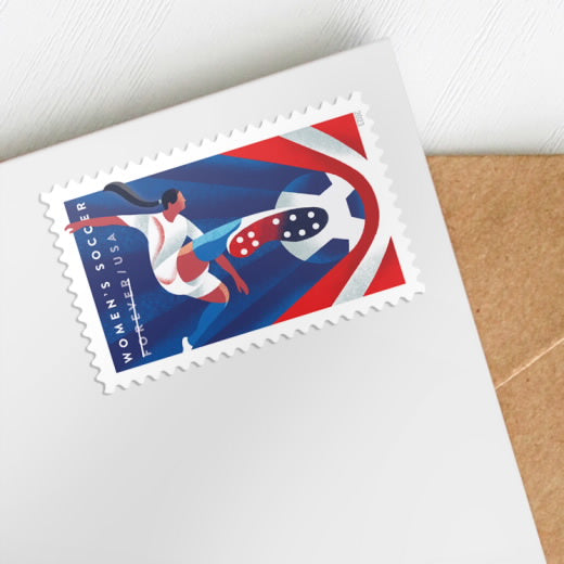 USPS Women's Soccer Forever Stamps Sheet of 20