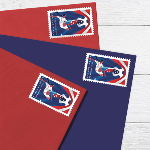 USPS Women's Soccer Forever Stamps Sheet of 20