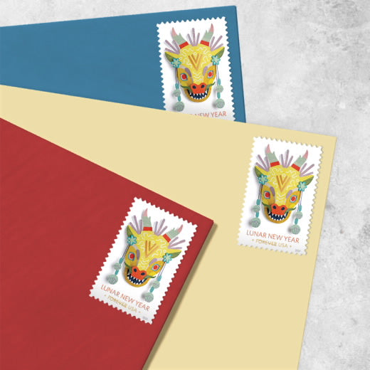 2024 USPS Lunar New Year: Year of the Dragon Stamps Pane of 20