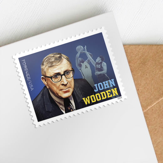 2024 USPS John Wooden Forever Stamps Pane of 20