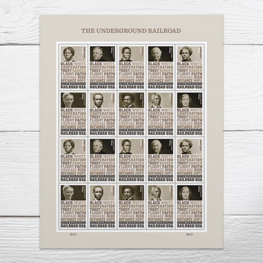 2024 USPS The Underground Railroad Forever Stamps Pane of 20 (10 Designs)