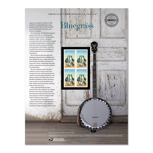 2024 USPS Bluegrass Forever Stamps Pane of 20