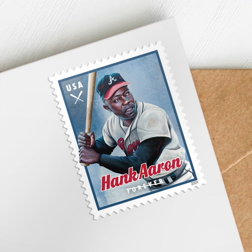 2024 USPS Hank Aaron Forever Stamps Pane of 20