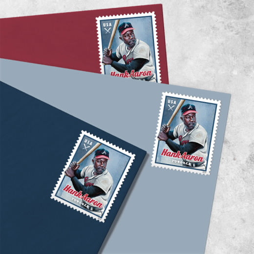 2024 USPS Hank Aaron Forever Stamps Pane of 20