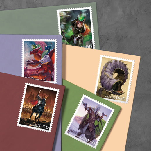 2024 USPS Dungeons & Dragons Forever Stamps Pane of 20 (10 Designs)