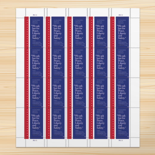 USPS 2024 First Continental Congress 1774 Forever Stamps Sheet of 20 - Mint