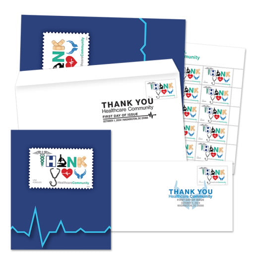 USPS 2024 Thank You Healthcare Community Forever Stamps Sheet of 20 - Mint