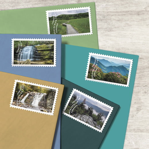 USPS 2025 The Appalachian Trail Forever Stamps Sheet of 15 - Mint