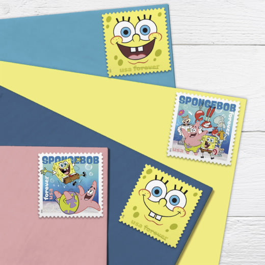 USPS SpongeBob SquarePants Forever Stamps Sheet of 16