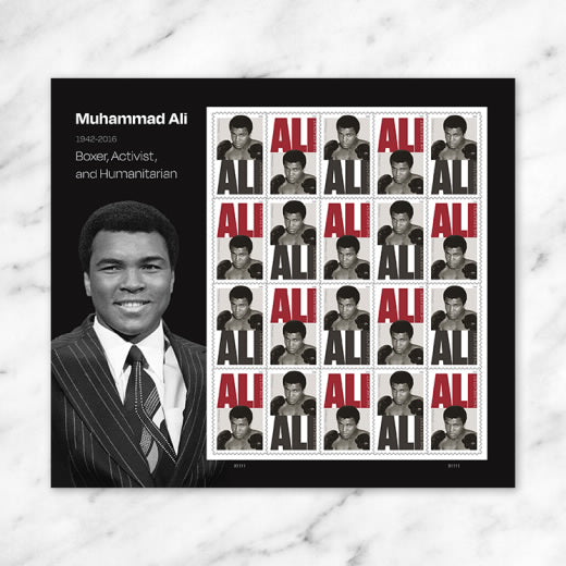 USPS Muhammad Ali Forever Stamps Sheet of 20