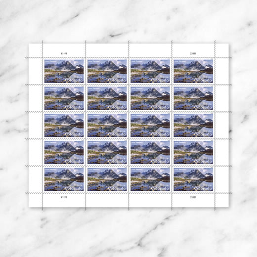 USPS Colorado Statehood 1876 Forever Stamps Sheet of 20
