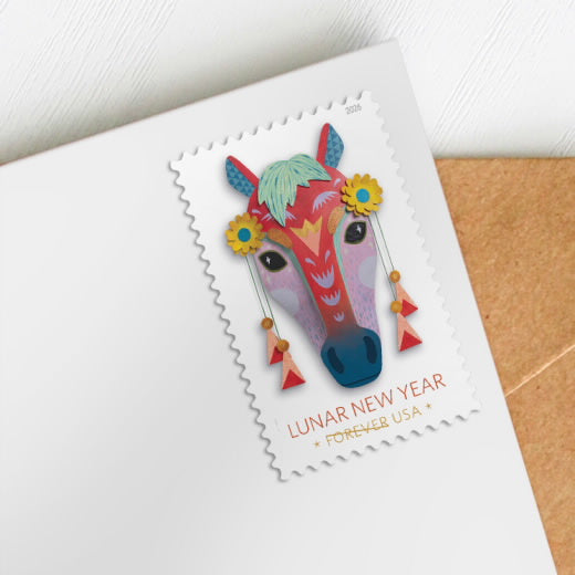 USPS Lunar New Year Year of the Horse Forever Stamps Sheet of 20