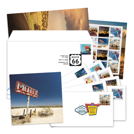 USPS Route 66 Forever Stamps Sheet of 16 - Centennial Edition