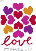 USPS 2019 Hearts Blossom Love Forever Stamps Sheet of 20 - Mint (Scott #5339)