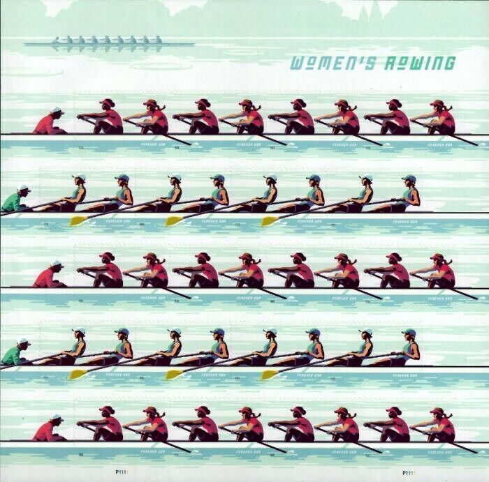 2022 USPS Women’s Rowing Forever Stamps Pane of 20
