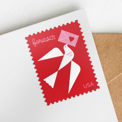 2024 USPS Love Forever Stamps Pane of 20