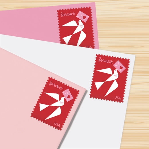2024 USPS Love Forever Stamps Pane of 20