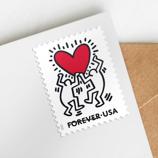 USPS 2025 Love Forever Stamps Sheet of 20 - Mint (Keith Haring)