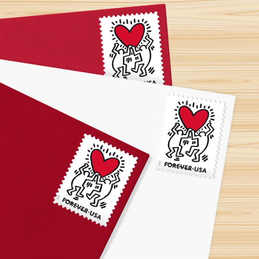 USPS 2025 Love Forever Stamps Sheet of 20 - Mint (Keith Haring)