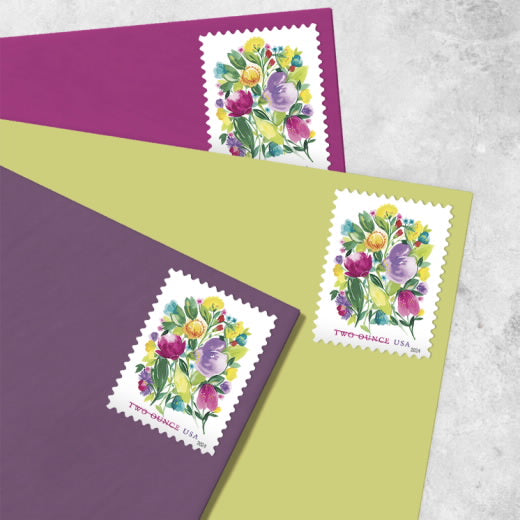 2024 USPS Wedding Blooms Stamps Pane of 20 (Two-Ounce Rate)