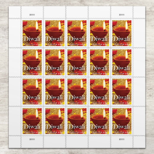 USPS 2016 Diwali Forever Stamps Sheet of 20 - Mint (Scott #5142)