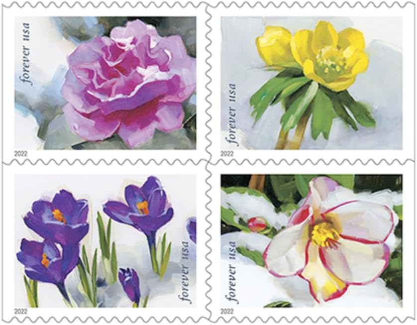 2022 USPS Snowy Beauty Forever Stamps Booklet of 20