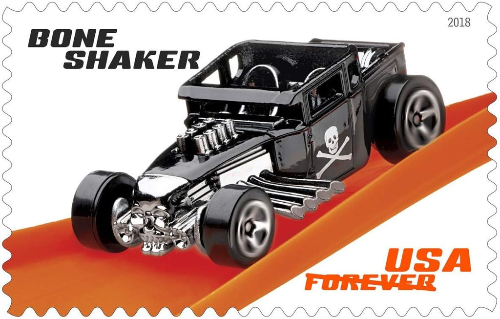 2018 USPS Hot Wheels Rodger Dodger Forever Stamps (from Pane of 20)