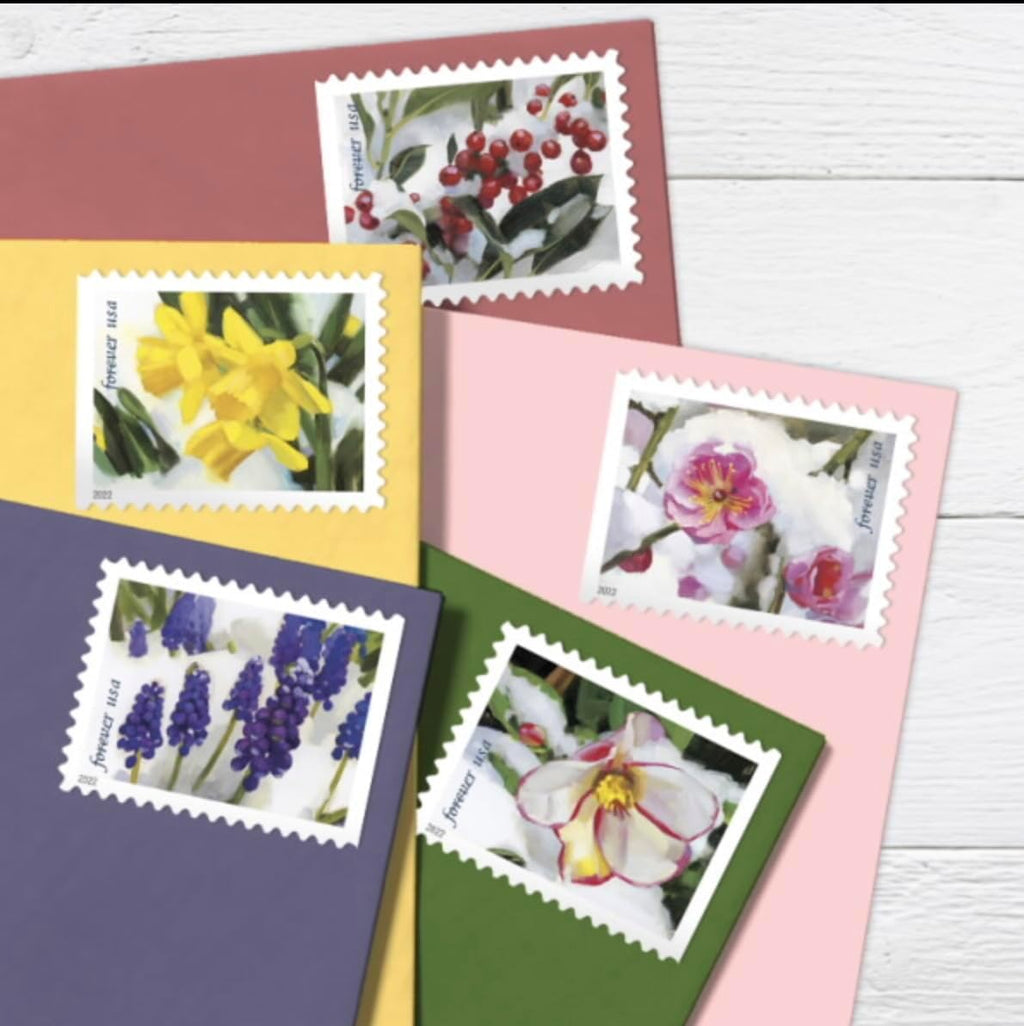 2022 USPS Snowy Beauty Forever Stamps Booklet of 20